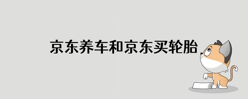 京东养车和京东买轮胎那个好